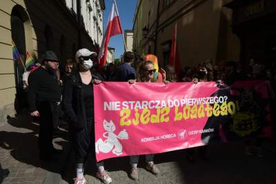 "Nie starcza do pierwszego? Zjedz bogatego!", pierwszomajowy protest - zdjęcie 9