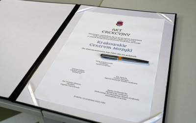 Wmurowanie aktu erekcyjnego pod budowę Krakowskiego Centrum Muzyki - zdjęcie 19