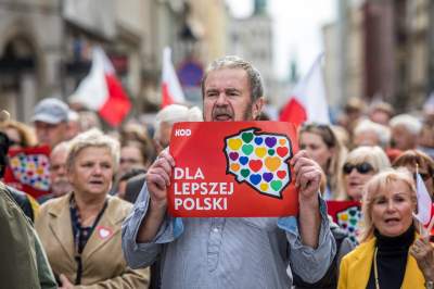 Nie mogli pojechać na marsz do Warszawy, wysłali wsparcie z Krakowa - zdjęcie 11