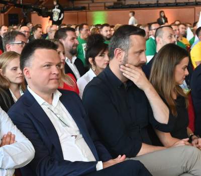 Hołownia i Kosiniak-Kamysz na konwencji w Krakowie: "obalimy zły rząd PiS" - zdjęcie 32