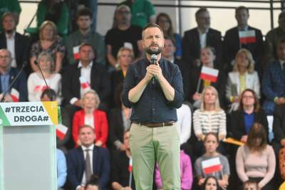 Hołownia i Kosiniak-Kamysz na konwencji w Krakowie: "obalimy zły rząd PiS" - zdjęcie 13