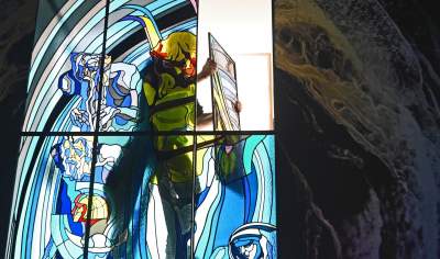 „Apollo. System Kopernika”: witraż projektu Wyspiańskiego wysłany do Rzymu - zdjęcie 4