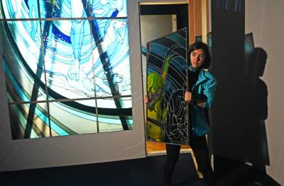 „Apollo. System Kopernika”: witraż projektu Wyspiańskiego wysłany do Rzymu - zdjęcie 7