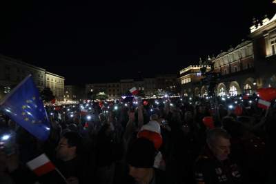 Przegonimy mrok, krakowski finał kampanii wyborczej Koalicji Obywatelskiej - zdjęcie 15