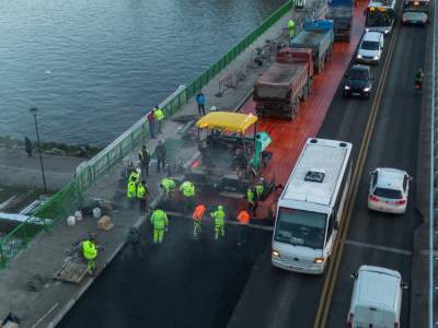 Asfaltowanie na moście Dębnickim, to już ostatni etap remontu - zdjęcie 12