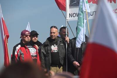 Protest rolników w Krakowie: nie zabrakło "muzealnych" eksponatów - zdjęcie 19