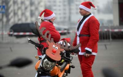 Motomikołaje dały pozytywnego czadu, wielka parada w Krakowie - zdjęcie 17