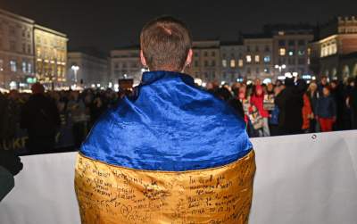 Jeśli Ukraina upadnie, Europa nie przetrwa. Manifestacja w Krakowie - zdjęcie 27