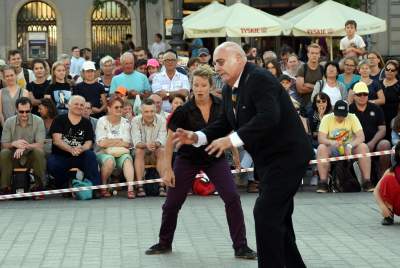Niezłe popisy w centrum Krakowa. Mogło zakręcić się w głowie - zdjęcie 20