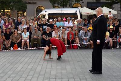 Niezłe popisy w centrum Krakowa. Mogło zakręcić się w głowie - zdjęcie 24