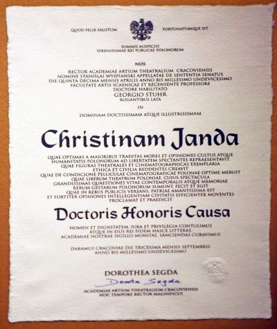 Krystyna Janda: pierwsza kobieta, która uzyskała to wyróżnienie w Krakowie - zdjęcie 14