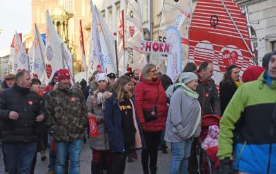 Największa skarbonka WOŚP pochodem przeniesiona na Powiśle - zdjęcie 24