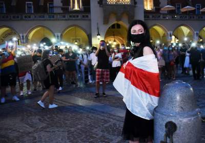 Wolność dla Białorusi. Kraków przeciwko krwawemu reżimowi - zdjęcie 27