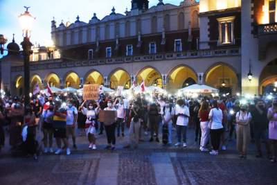 Wolność dla Białorusi. Kraków przeciwko krwawemu reżimowi - zdjęcie 18