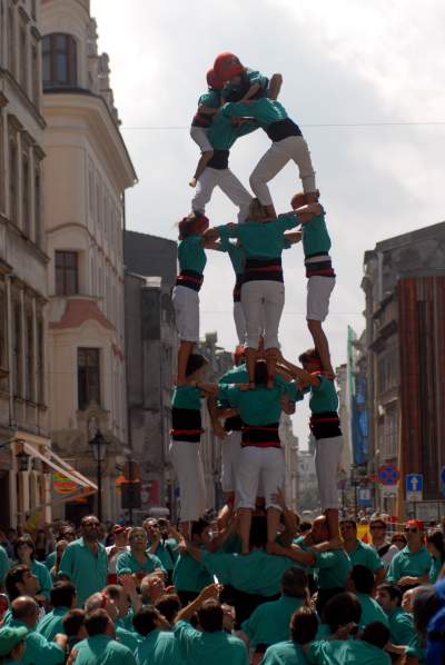 Wieże z ludzi w Krakowie. Z czasów gdy nie było koronawirusa... - zdjęcie 26