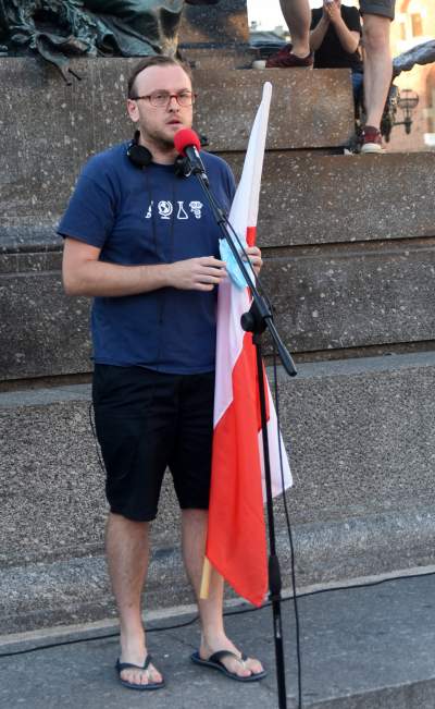 Kraków wspiera Białoruś! Kolejna manifestacja na Rynku Głównym - zdjęcie 53