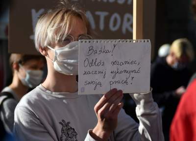 "Strefa wolna od kurator Barbary Nowak". Protest w Krakowie - zdjęcie 11