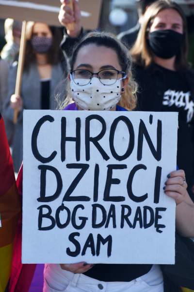 "Strefa wolna od kurator Barbary Nowak". Protest w Krakowie - zdjęcie 6