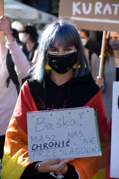 "Strefa wolna od kurator Barbary Nowak". Protest w Krakowie - zdjęcie 5