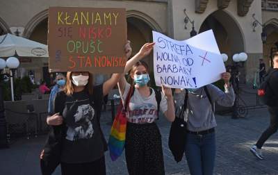 "Strefa wolna od kurator Barbary Nowak". Protest w Krakowie - zdjęcie 15