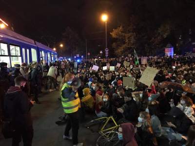 Strajk Kobiet zablokował Kraków, fot. Jan Graczyński - zdjęcie 5