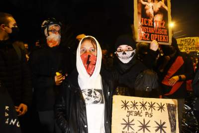 Cichy protest na Franciszkańskiej 3   (2 listopada 2020, fot. Marek Lasyk) - zdjęcie 8