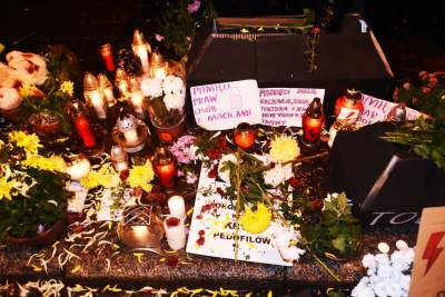 Cichy protest na Franciszkańskiej 3   (2 listopada 2020, fot. Marek Lasyk) - zdjęcie 19