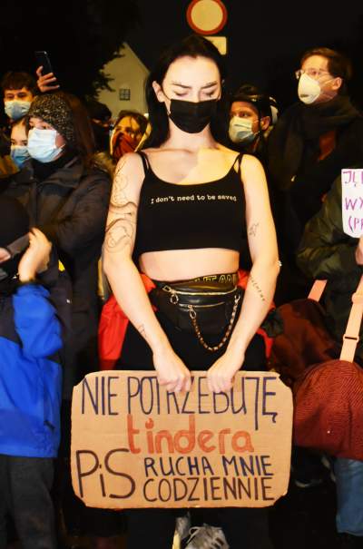 Cichy protest na Franciszkańskiej 3   (2 listopada 2020, fot. Marek Lasyk) - zdjęcie 30