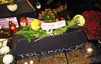 Cichy protest na Franciszkańskiej 3   (2 listopada 2020, fot. Marek Lasyk) - zdjęcie 12