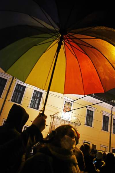 Cichy protest na Franciszkańskiej 3   (2 listopada 2020, fot. Marek Lasyk) - zdjęcie 14