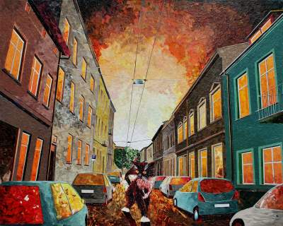 Tworzy krakowskie pejzaże nie używając grama farby. Efekt zachwyca - zdjęcie 6