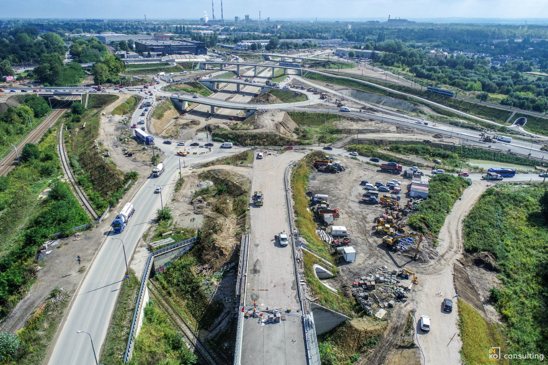 Duże zmiany na węźle Grębałów, w ramach budowy nowohuckiego odcinka trasy S7