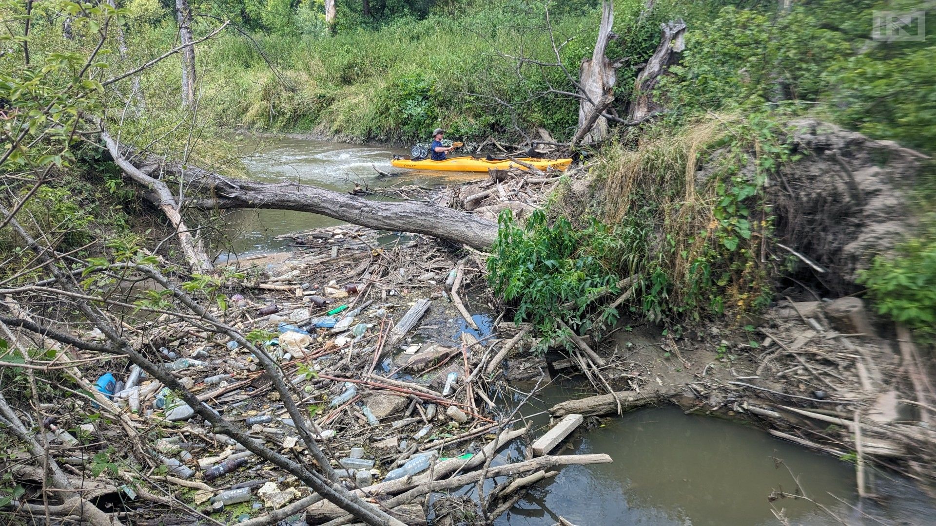 Cudowna dzika rzeka w Krakowie, ale zaśmiecona. Konkurs na najdziwniejszy śmieć
