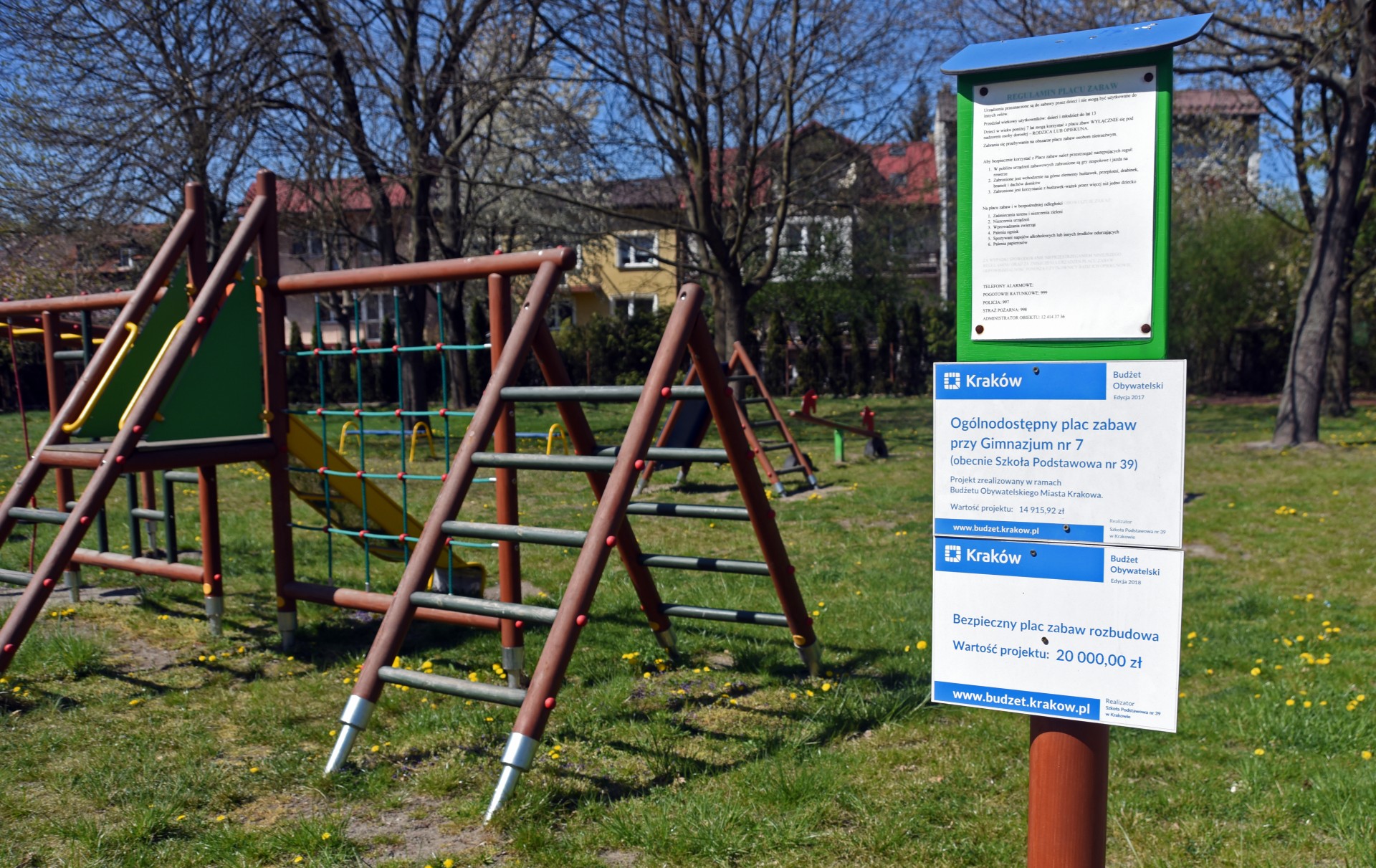 Bezpieczny plac zabaw na Dąbiu, budżet obywatelski ma sens