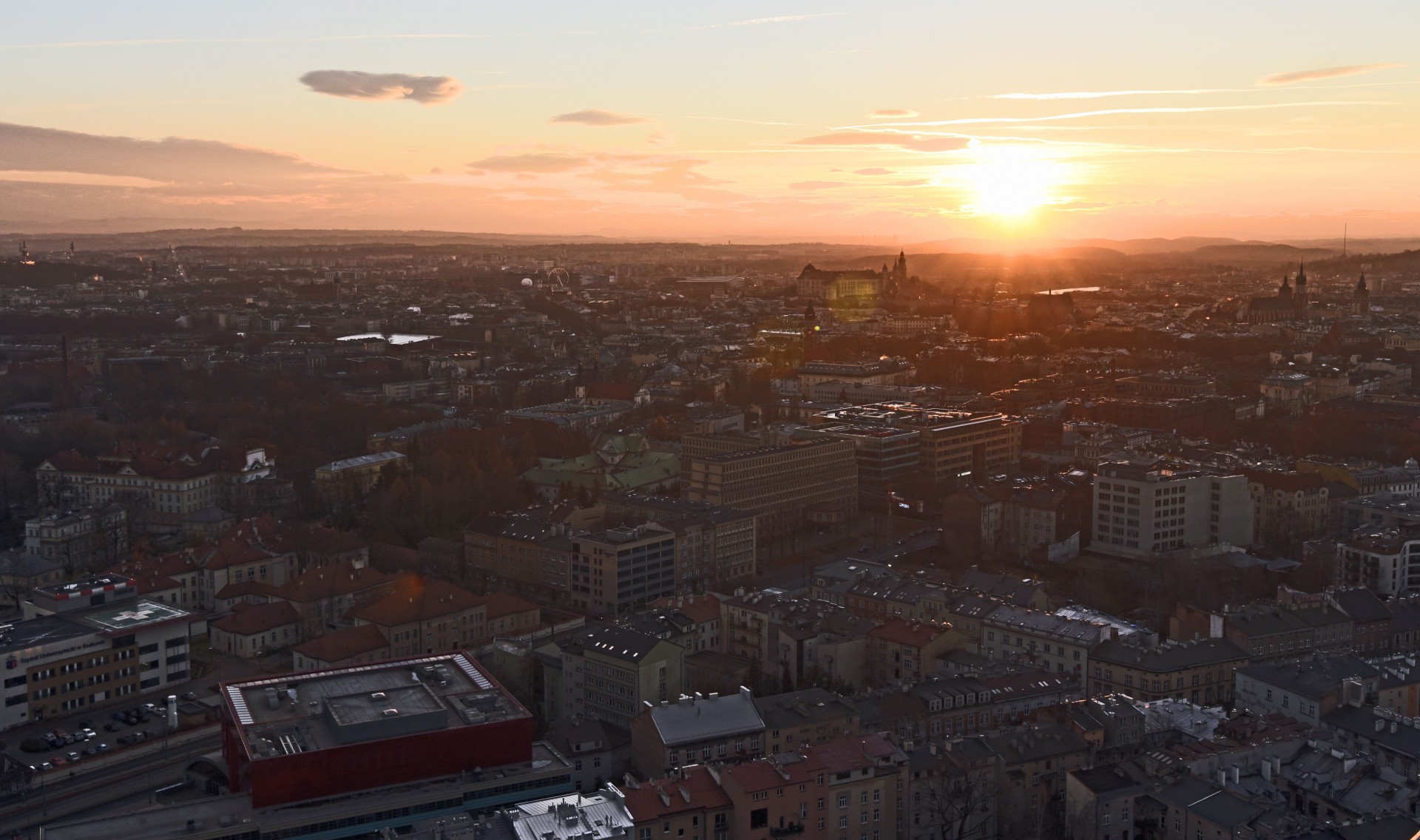Ostatnie piętro Szkieletora: co za widok na miasto!
